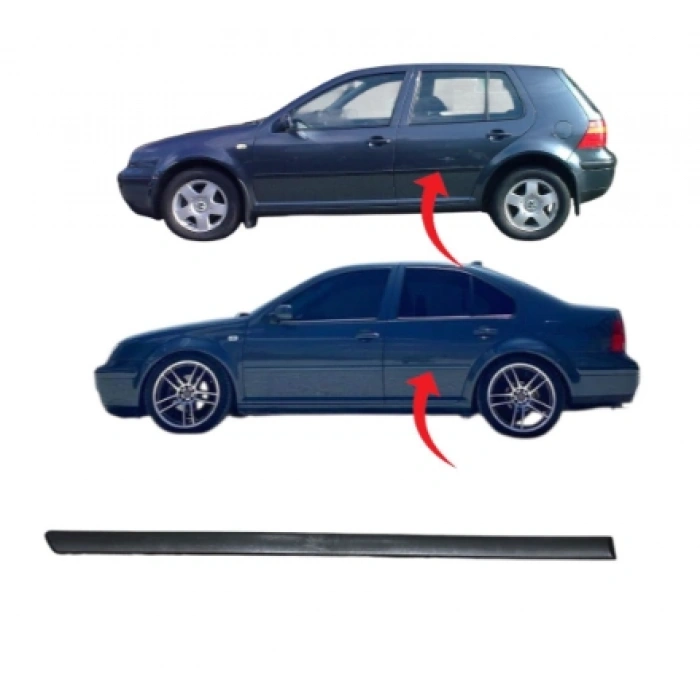 Golf4-Bora Kapı Çıtası Arka Sol Saten Siyah 1998-2004 1J4853754D B41