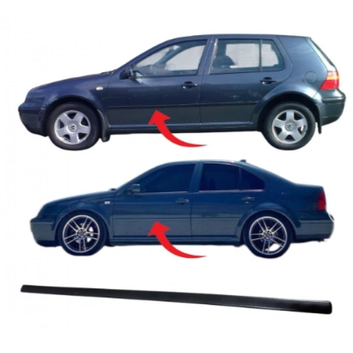 Golf4-Bora Kapı Çıtası Ön Sol Saten Siyah 1998-2004 1J4853515J