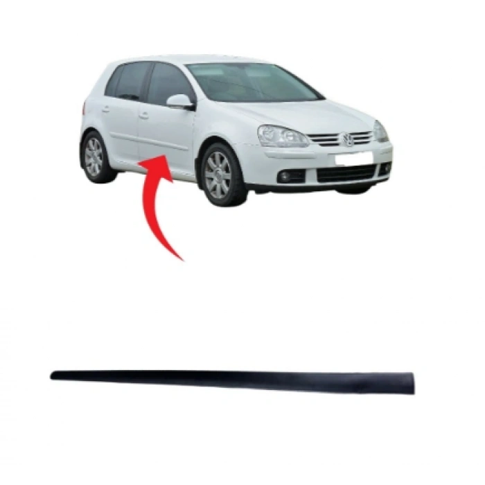 Golf5 Kapı Çıtası Ön Sağ Saten Siyah 2005-2009 1K4853516B 9B9