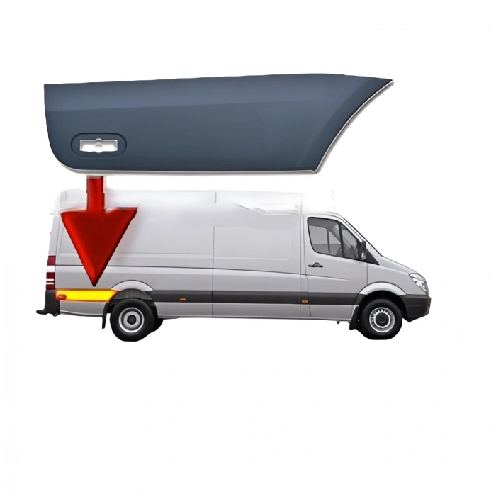 Mercedes Sprınter W906 2006-2018 Kapı Bandı Arka Çamurluk 111*20CM SAG