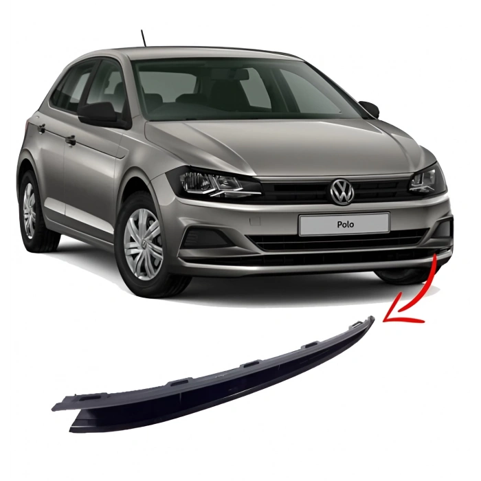 Vw Polo 2018>> Ön Tampon Süs Çıtası Sol (Siyah) 2G0853677B