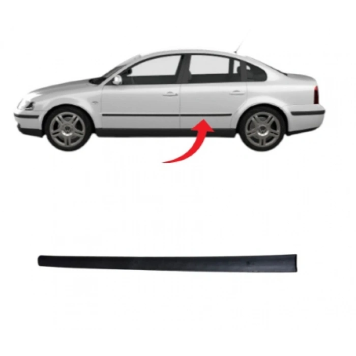Passat B5 Kapı Çıtası Arka Sağ Saten Siyah 1997-2000 3B0853754