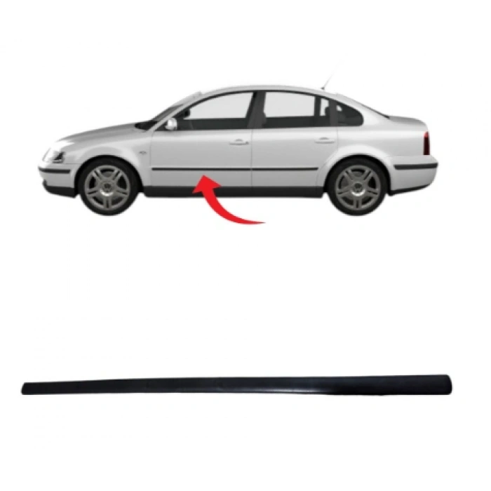 Passat B5 Kapı Çıtası Ön Sol Saten Siyah 1997-2000 3B0853515 B41