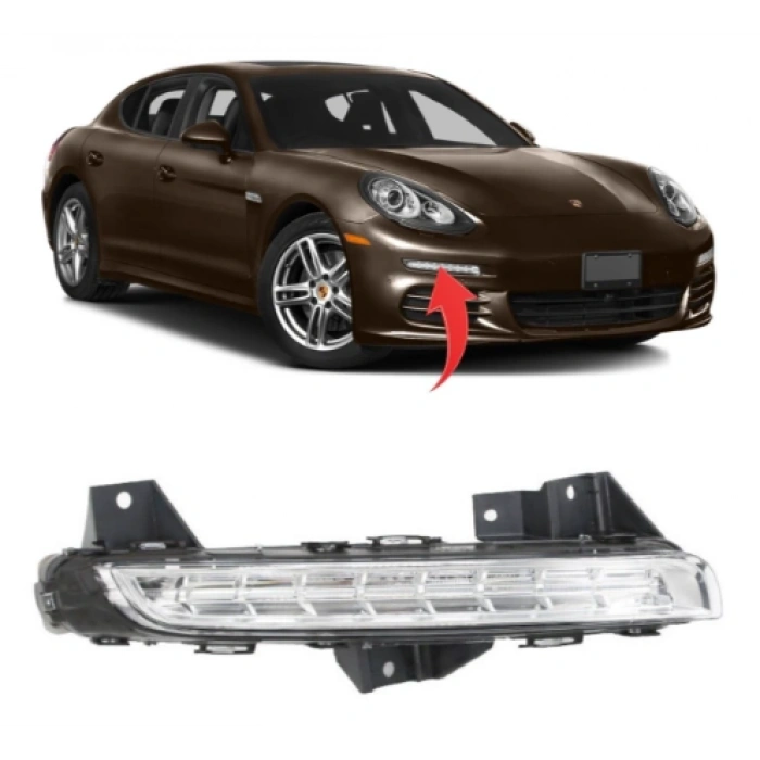 Porsche Panamera 2014-2017 Sağ Sis Farı Gündüz Ledi 97063108252