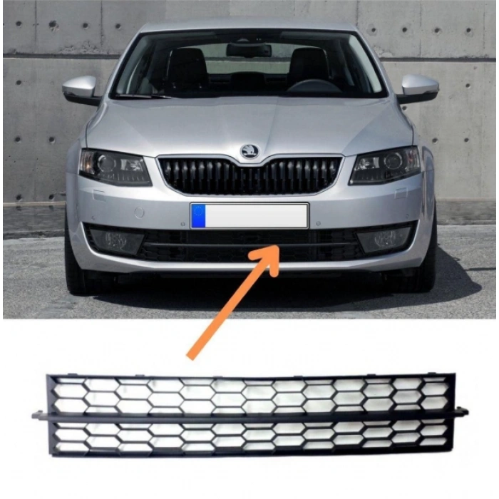 Skoda Octavia 2013-2017 Ön Tampon Alt Orta Izgara 5E0853677L