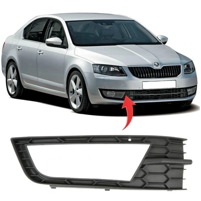 Skoda Octavia 2013-2017 Sağ Sis Kapagı Sisli 5E0807682