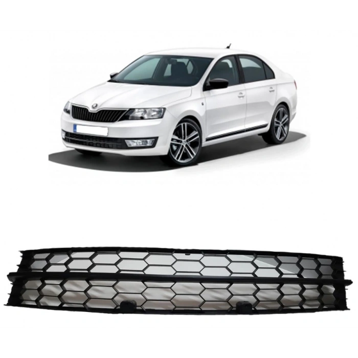 Skoda Rapid 2012-2016 Ön Tampon Orta Izgara 5JA853677