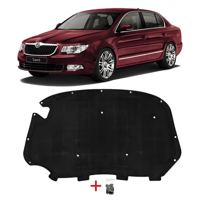 Skoda Süperb 2009-2013 Motor Kaput Keçesi Klipsli 3T0863831