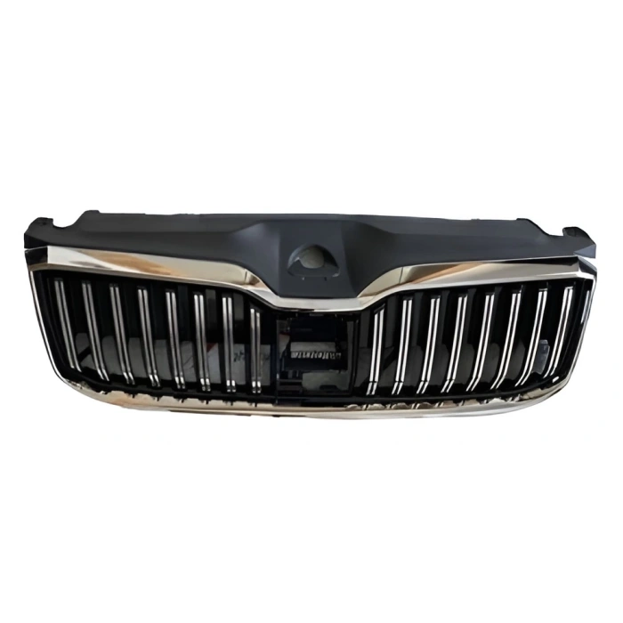 Skoda Superb 2019>> Ön Panjur Krom Çerçeve Parlak Siyah