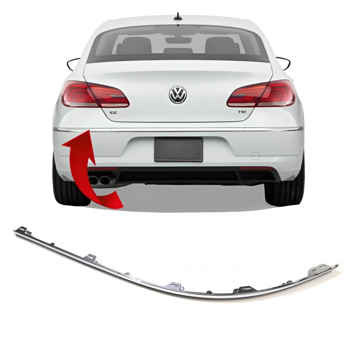 Vw Cc 2012-2017 Sol Arka Tampon Nikelajı 3C8807459B