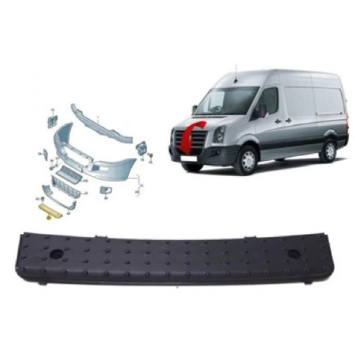 Vw Crafter 2006-2016 Ön Tampon Orta Basamak 2E0807396