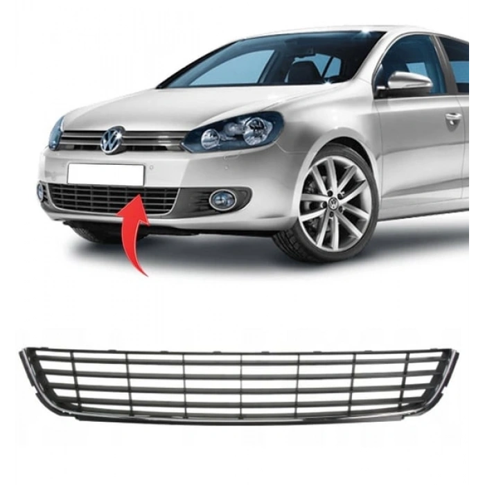 Vw Golf 6 2009-2013 Orta Izgara Orjinal Tip Kromlu 5K0853671