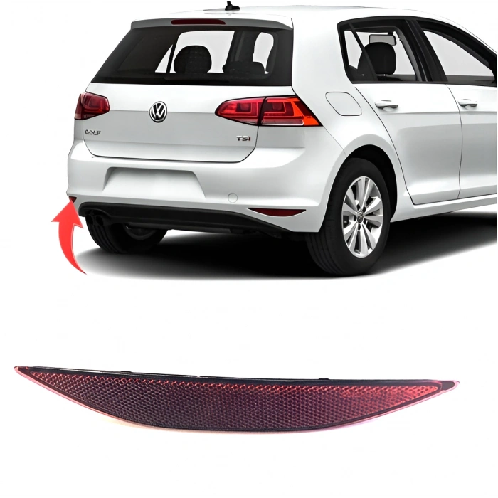 Vw Golf 7 2013-2017  Sol Reflektör Arka Tampon Karartılmış 5G0945105A