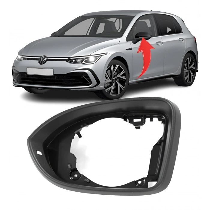 Vw Golf 8 2020-2024 Sol Ayna Çerçevesi 5H0857601