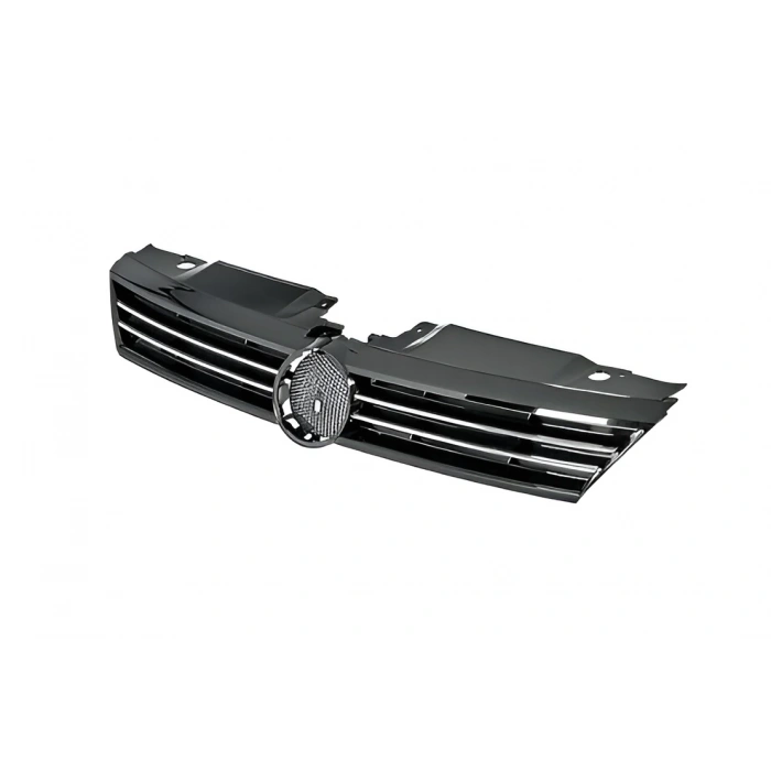 VW Jetta 2011-2014 Ön Panjur Kromlu Parlak Siyah 5C6853651A