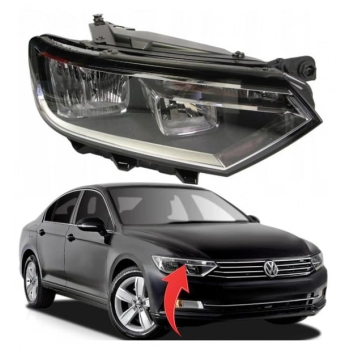 Vw Passat B8 Sağ Ön Far Komple 2015-2019 3G1941006B