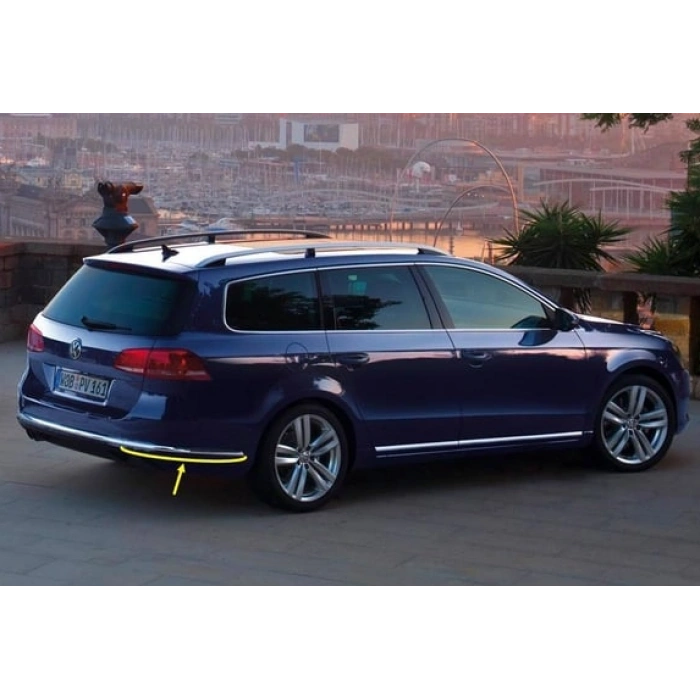 VW Passat Variant B7 2011-14 Arka Tampon Sağ Alt Krom Çıtası 3AF807460