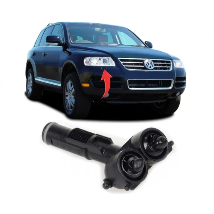 Vw Touareg 2003-2007 Far Yıkama Memesi Sağ 7L6955104