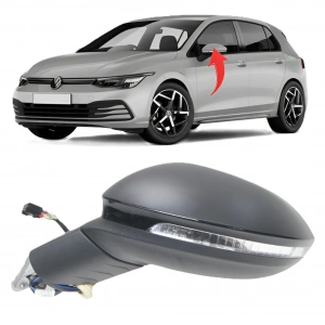 Vw Golf 8 Sol Ayna Katlanır Alt Aydınlatmasız 9 Pin 5H1857507AE