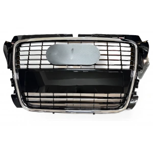 Audi A3 2009-2012 Ön Panjur Parlak Siyah+Kromlu 8P0853651M