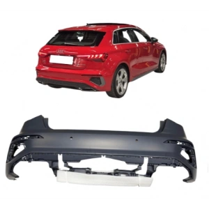 Audi A3 S-Line 2021-2025 Arka Tampon 4 Sensörlü 8Y4807067A GRU