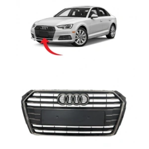 Audi A4 Ön Panjur Full Krom Parlak Gri 2016-2020 8W0853651AB RN4