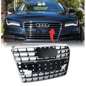Audi A7 2011-2014 Ön Panjur Kromlu S line 4G8853651D