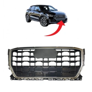 Audi Q2 2017-2022 Ön Panjur Parlak Siyah+Mat Krom 81A853651H RN4