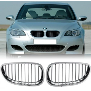Bmw 5 Serisi E60 2004-2009 Ön Panjur Krom Set 51137065701/02