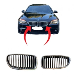 Bmw F10 Ön Panjur Set Krom Titan 2010-13 51137261355/51137261356