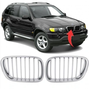 Bmw X5 E53 2000-2003 Ön Panjur Set Krom 51138250051/52