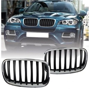 Bmw X5 E70 X6 E71 Ön Panjur Krom/Siyah 2012-2014 51137305589/590