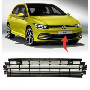 Golf 8 Ön Tampon Orta Izgara Kromlu 2021 Sonrası 5H0853677F 2ZZ