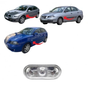 Leon-İbiza-Toledo-Cordoba Çamurluk Sinyali Şeffaf 2002-2008 6L0949117