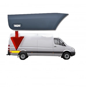 Mercedes Sprınter W906 2006-2018 Kapı Bandı Arka Çamurluk 111*20CM SAG