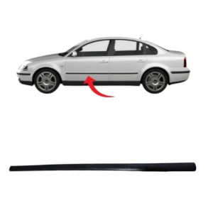 Passat B5 Kapı Çıtası Ön Sol Saten Siyah 1997-2000 3B0853515 B41