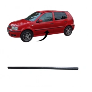 Polo Kapı Çıtası Ön Sol Saten Siyah 1999-2002 6N4853071 B41