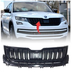 Skoda Kodiaq Ön Panjur Sensörlü Parlak Siyah 2017-2023 565853653C ZD4