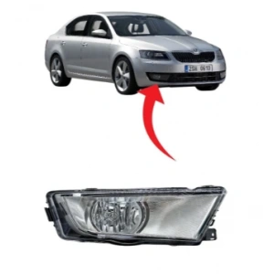 Skoda Octavia 2013-2018 Sis Farı Sağ Beyaz 5E0941702