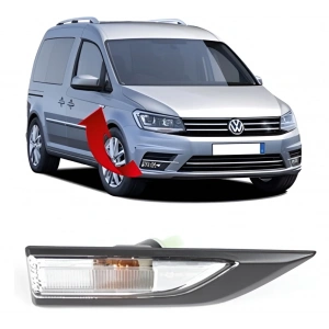 Vw Caddy 2016-2020 Çamurluk Sinyali Siyah Sağ 2K5949102