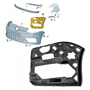 Vw Caddy Sol Ön Tampon Braketi 2015 Sonrası 2K5807723