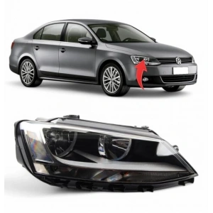 Vw Jetta Sağ Ön Far Siyah 2011-2017 5C7941006A