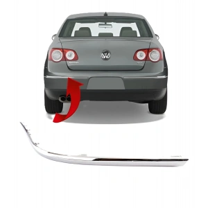 Vw Passat 2006-2011 Tampon Nikelajı Arka Sol Krom 3C5807459A