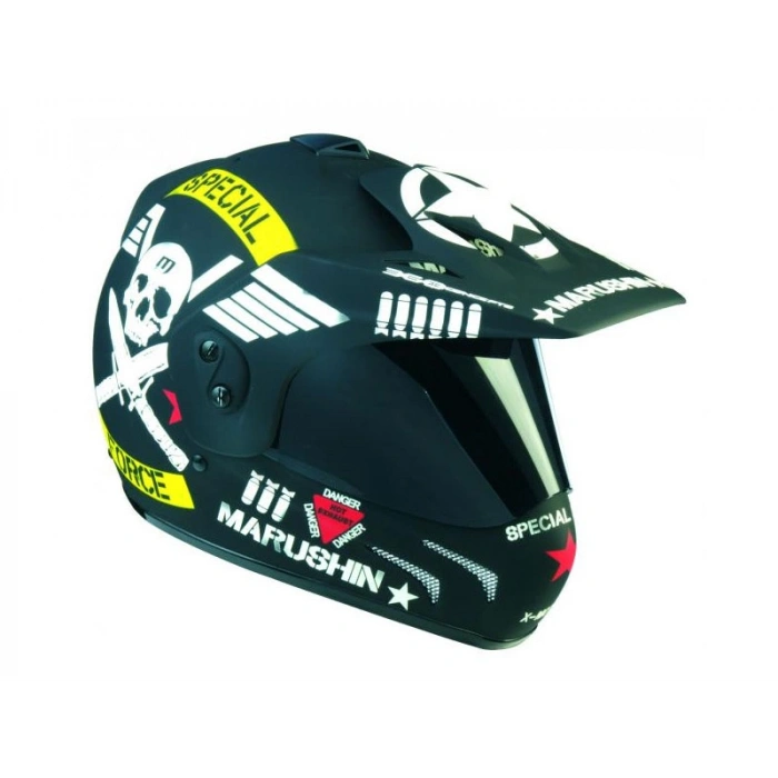 Marushin X-Moto Squadron Cross Kaskı