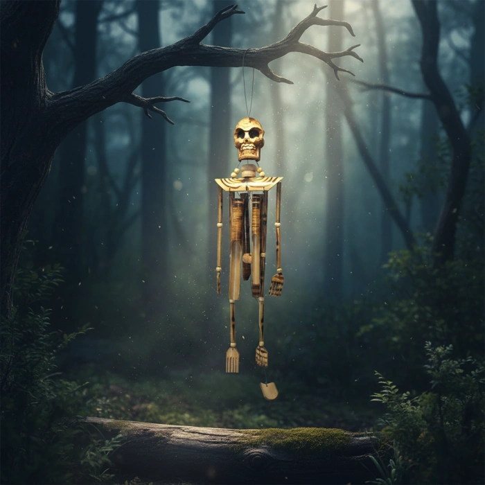 Ahşap İskelet Figürü