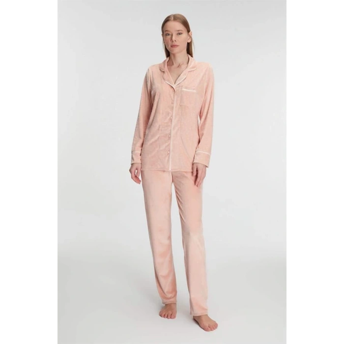 Anıl Uzun Kol Gömlek ve Pantolon Takım Pijama Takımı