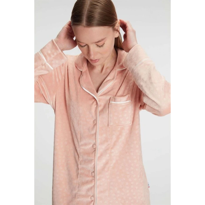 Anıl Uzun Kol Gömlek ve Pantolon Takım Pijama Takımı