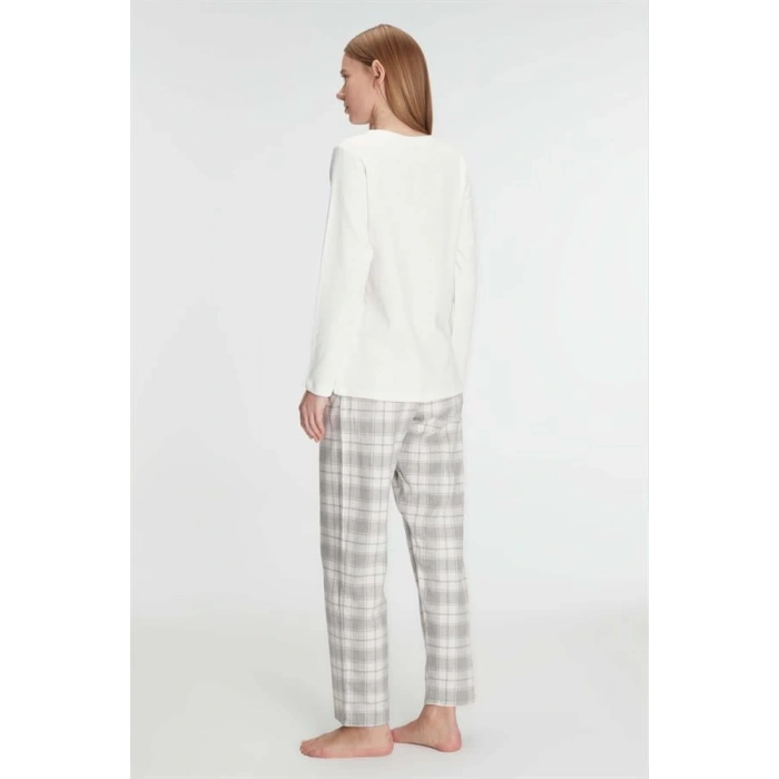 Anıl Uzun Kol Pamuklu Kışlık Pijama Takımı