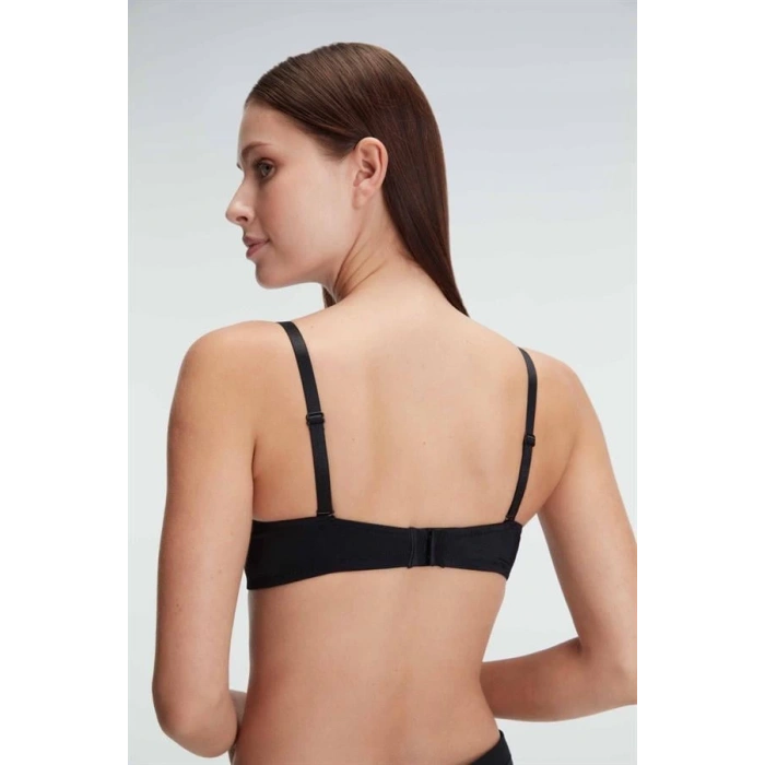 Secretsita Balenli Destekli Dolgulu Askıları Çıkabilen Günlük Klasik T-Shirt Sütyeni