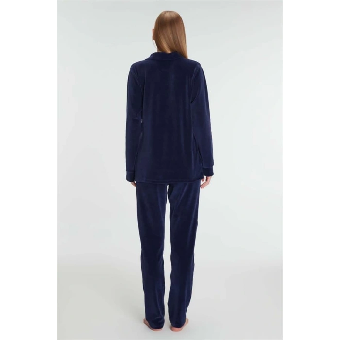 Secretsita Pamuklu Fermuarlı Sweatshirt Pantolon Pijama Takımı